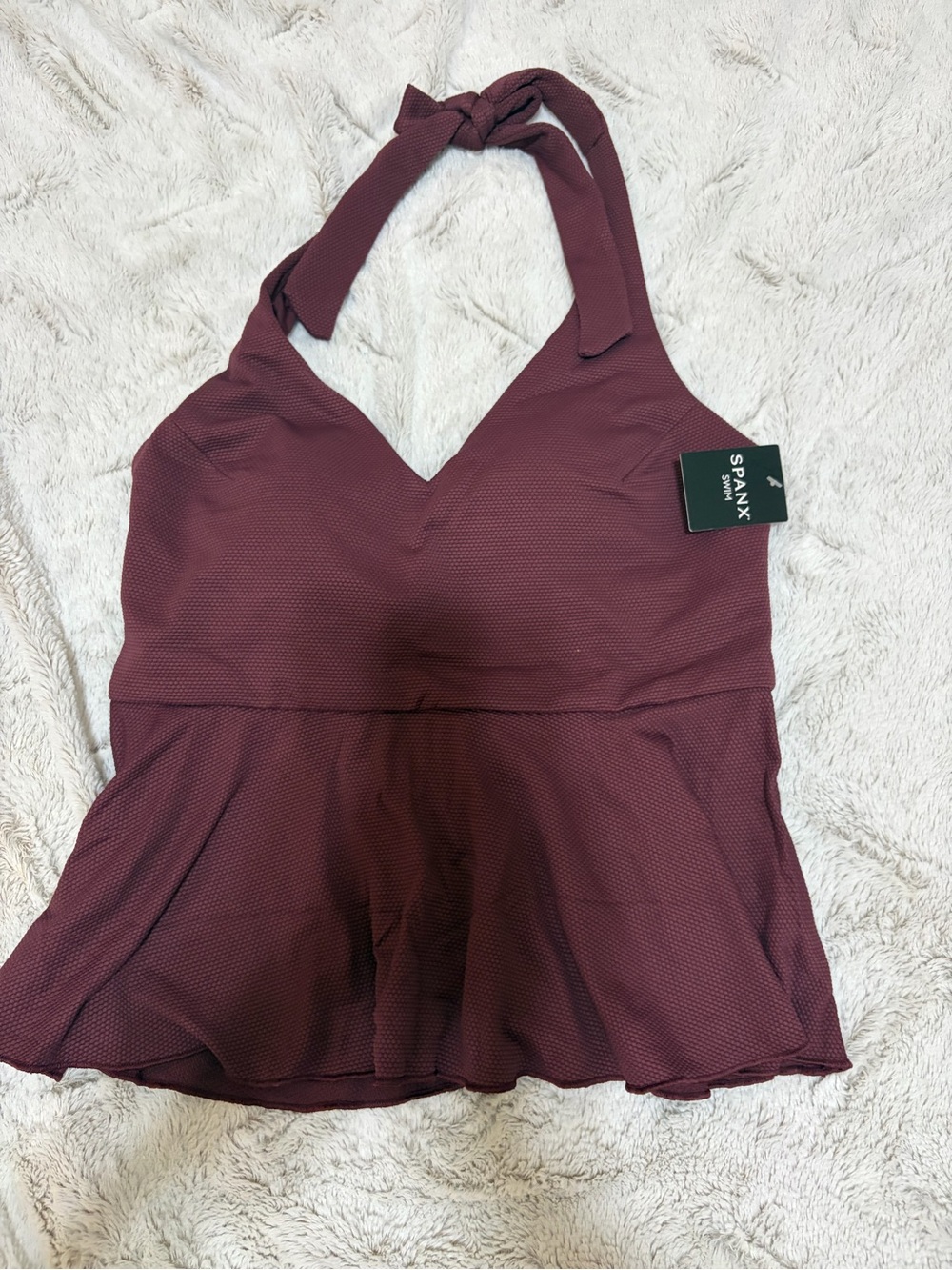 Spanx pique full bust halter tankini - Picture 4 of 6